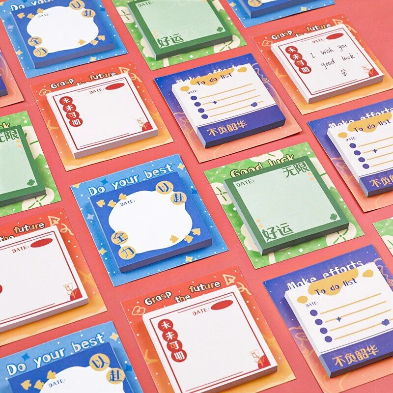 한국 귀여운 스티커 메모 패드, 학생 교사 포스트 메모장, 어린이 여아 문구류, 학교 사무실 용품, 귀여운 메모 패드, 30 장