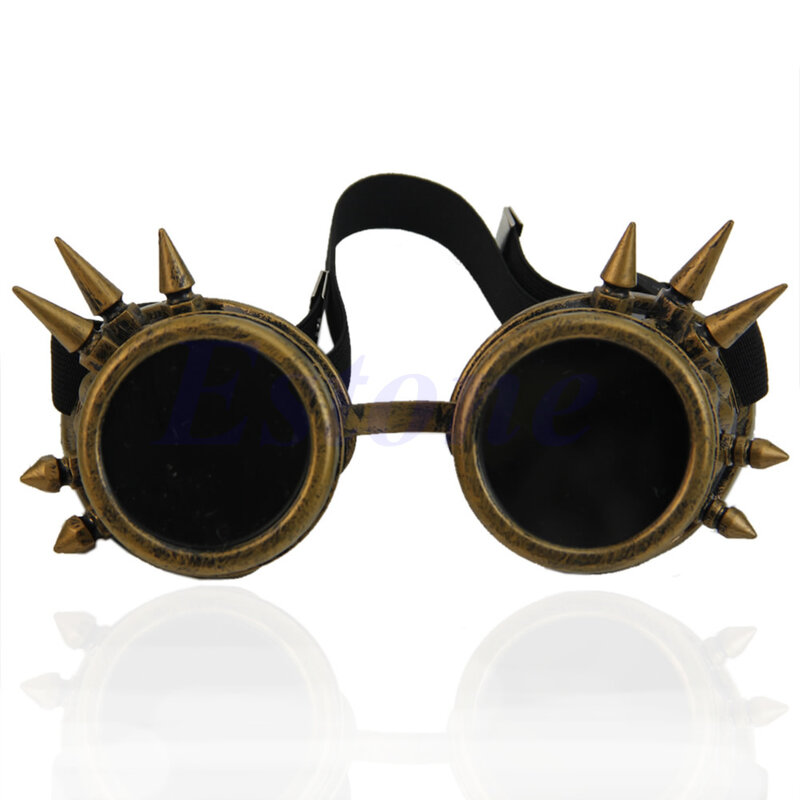 Steampunk Goggles Glasses Anti-uv Outdoor Summer Architecture Material de construção Fornecimento para marido namorado presente
