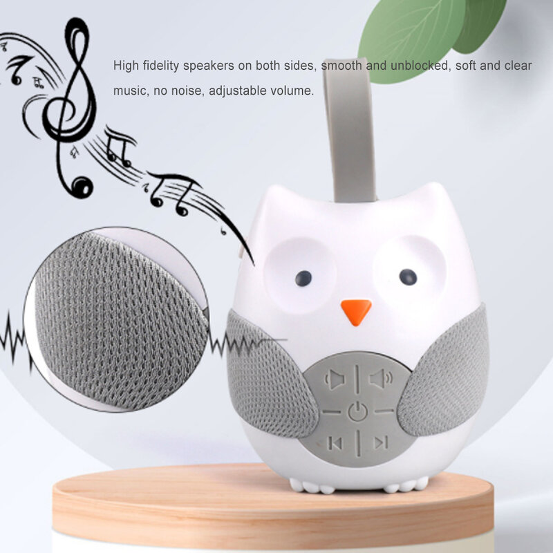 Gufo Baby Musical Player Sleeping Noise Machine Toddlers giocattoli interattivi cinturino in Silicone Cartoon Early Education Gift