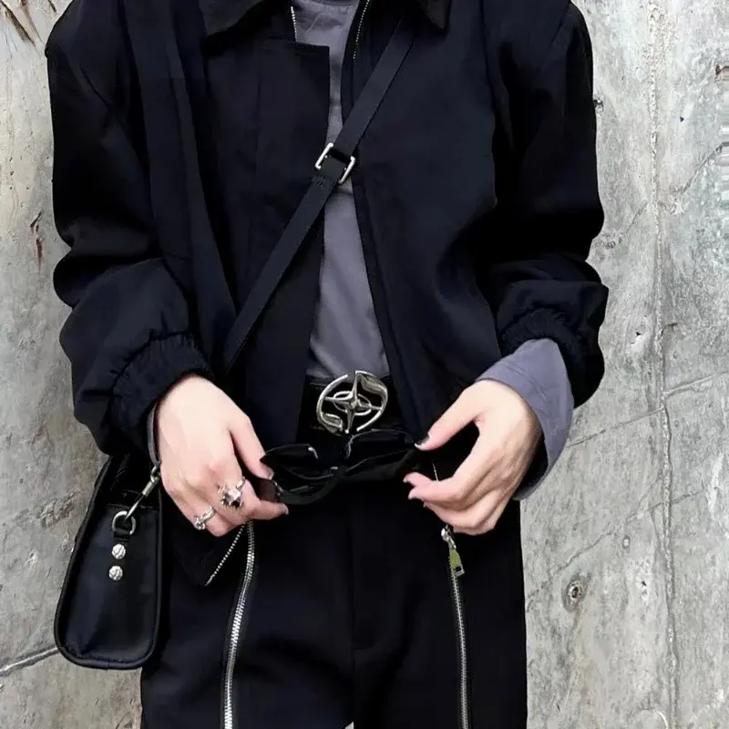 Cinturones Harajuku de cuero PU para mujer, hebilla cruzada, cinturón negro, elegante, marca de lujo, Correa Vintage, pretina femenina