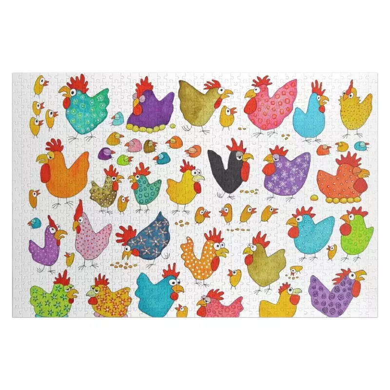 The Chicken Yard Jigsaw Puzzle Custom Kids Toy Wooden Animal Jigsaw For Kids Puzzle
