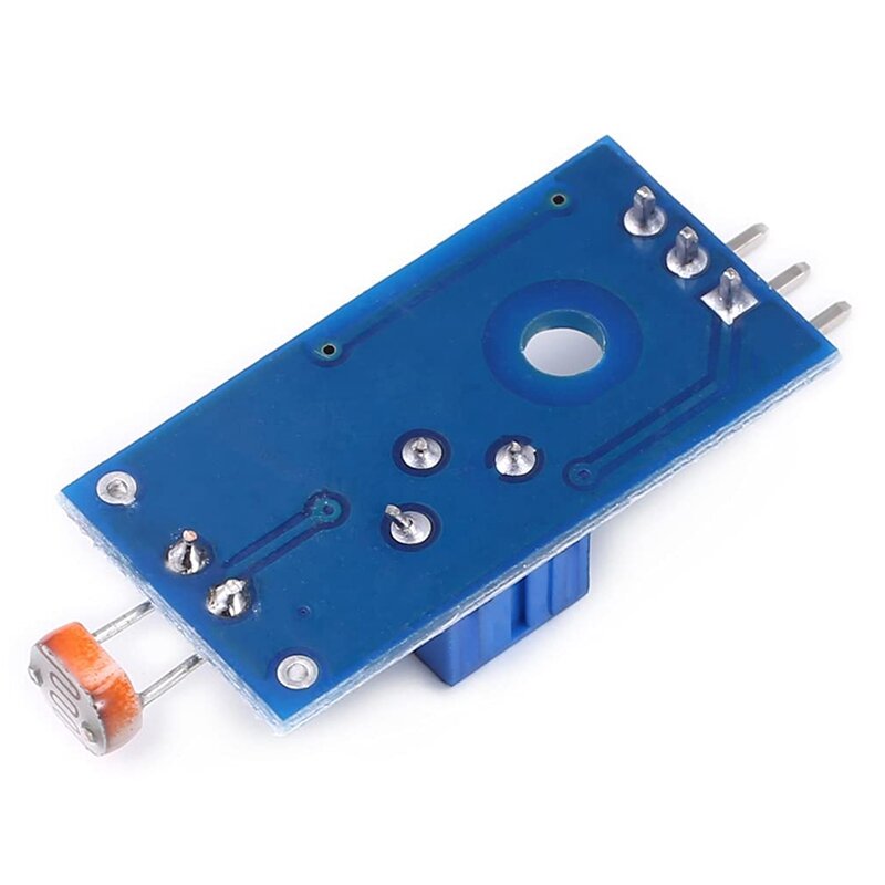 เซ็นเซอร์โมดูลไวแสง LDR 5มม. เซ็นเซอร์โมดูล LM393ตรวจจับแสงดิจิตอล3ขาสำหรับ Arduino