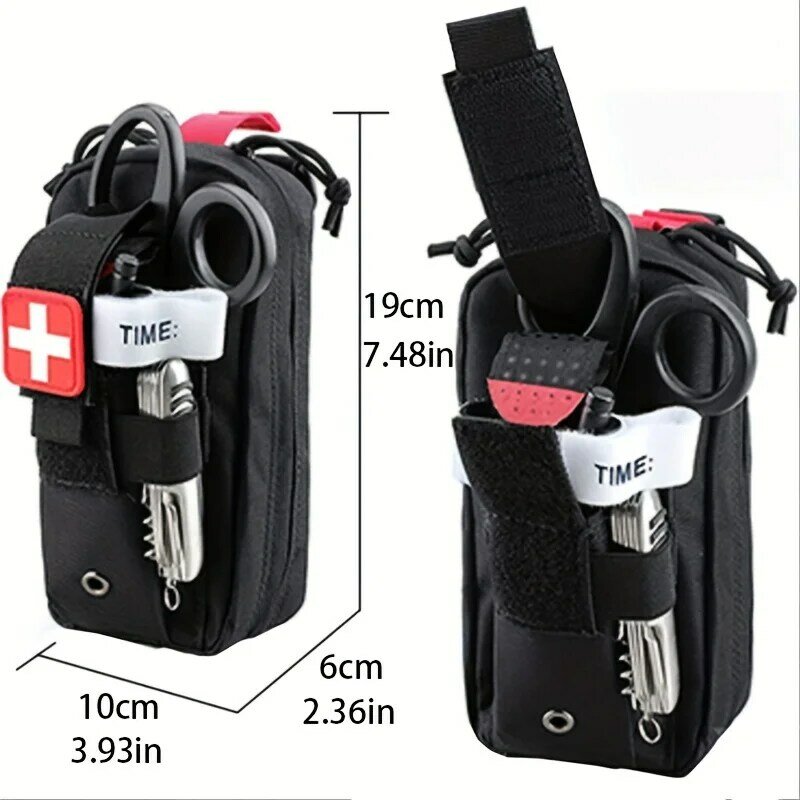 Mini kit de support de garrot 1000D amélioré, sac de premiers soins tactique portable, sac médical IFAK avec système Molle