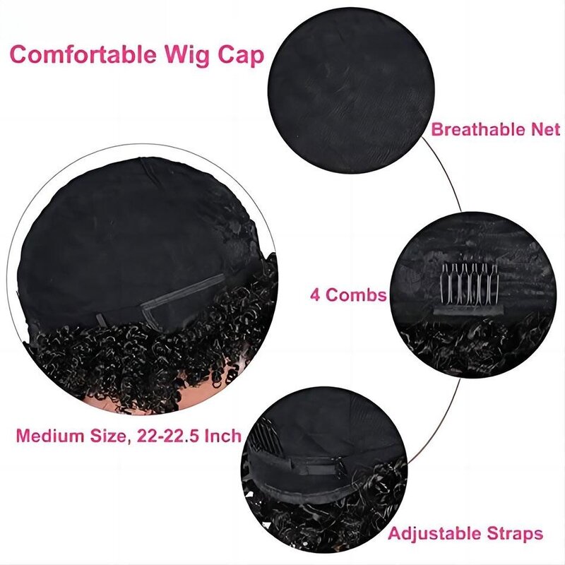 Короткий кудрявый афро-парик для женщин, 100% натуральные волосы, парики черного цвета, афро-парик в стиле Пикси, 70s, афро кудрявые Кудрявые Парики