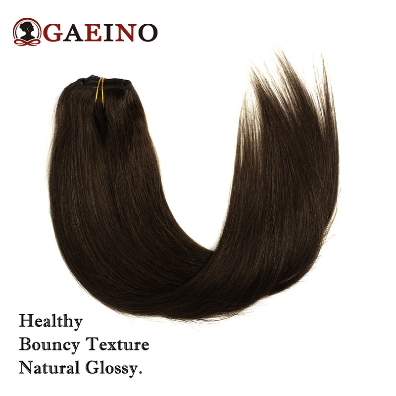 Extensiones de cabello humano liso para mujer, pelo con Clip de 100 gramos, Color ombré, 7 piezas, 14-28 pulgadas