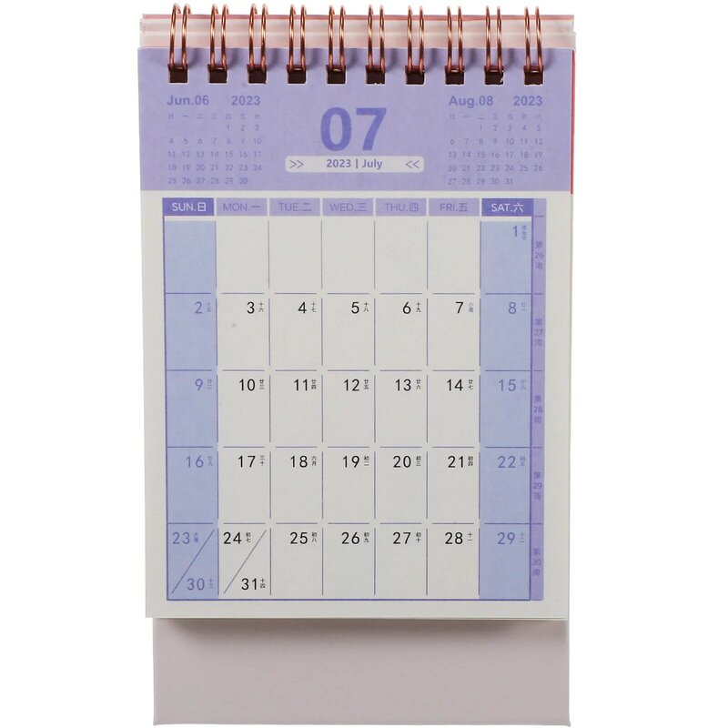Desktop permanente calendário, calendário do mês, tabela do escritório, acessório do agregado familiar