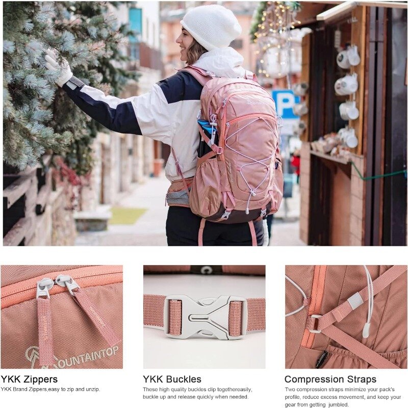 40l Wander rucksack für Frauen Outdoor-Rucksack mit Regenschutz für Camping, Radfahren und Reisen