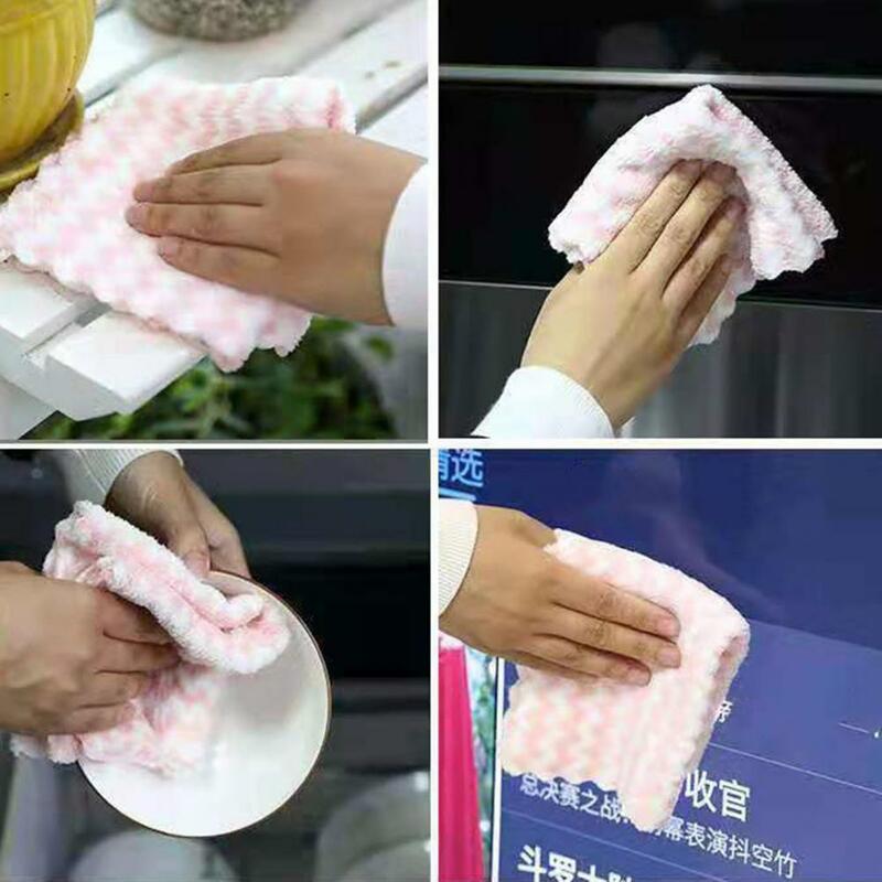 Dishcloth Set of 5 Super Absorbent Kitchen Dish Cloths Ultrafine Fiber Rags for Powerful Decontamination Quick for Superfine