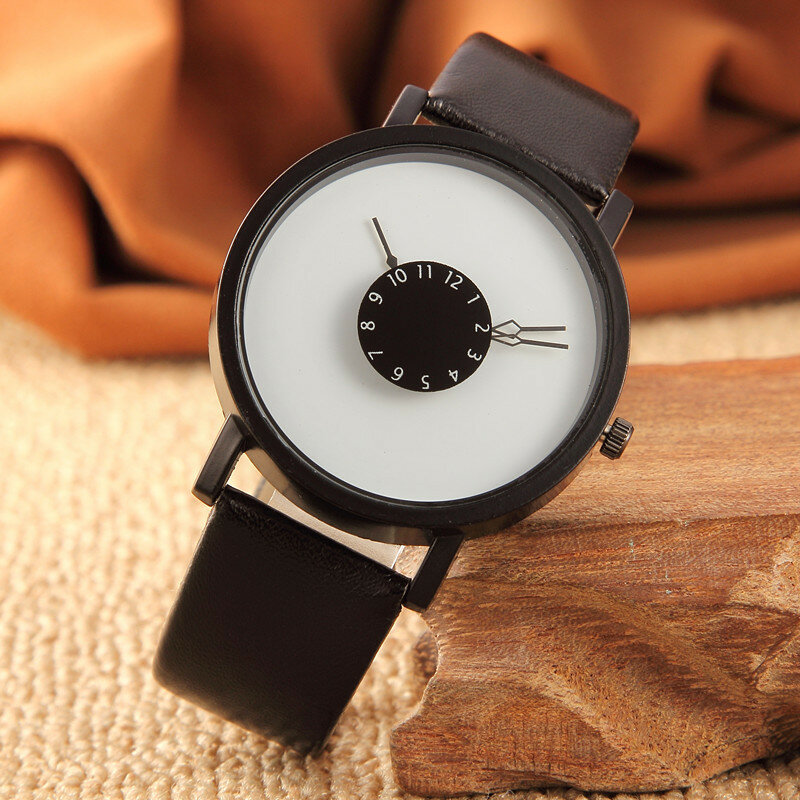 PAIDU Men's Watches Casual Sport Watches Men Creative Turntable Leather Band Quartz Wristwatches Man Watch Reloj Hombre
