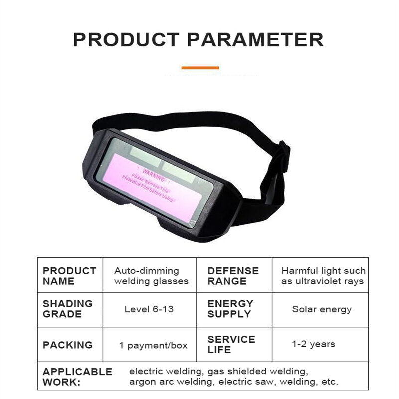 Automatische Dimmen Lassen Bril Licht Veranderen Auto Verduistering Anti-Ogen Shield Goggle Voor Lassen Maskers Brillen Accessoires
