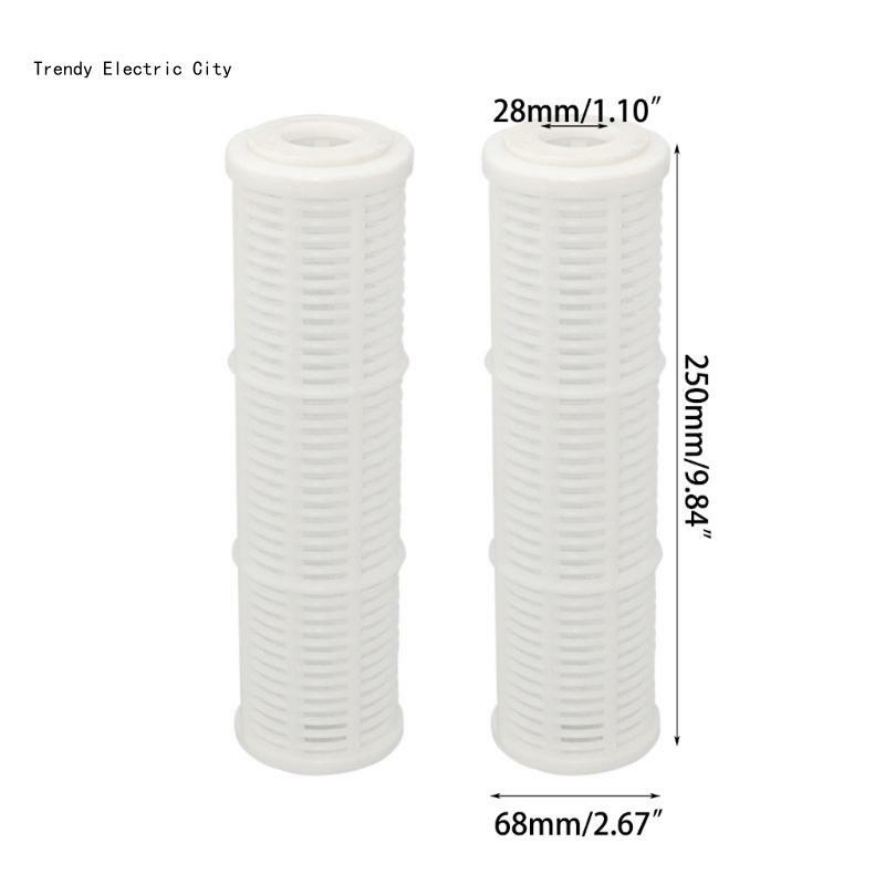 R9CD Juego 2 filtros agua versátiles 10 "prefiltro purificador agua elementos filtrantes para hogar filtro