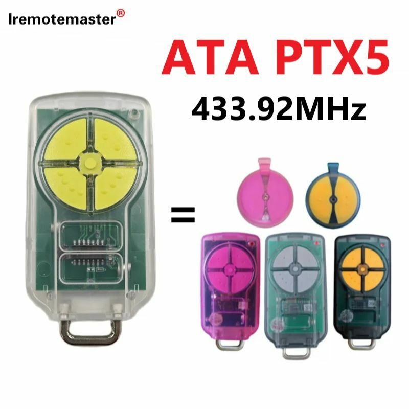Kompatibel dengan ATA PTX5 PTX-5 kontrol Triocode pintu garasi BND Tritran CAD TB6 remote pemancar 433.92MHZ