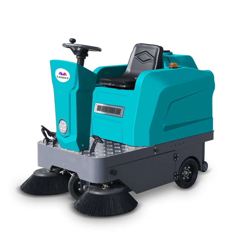 Máquina de limpieza de suelo, equipo de limpieza de calle, barredora de suelo de carretera eléctrica Industrial, a la venta