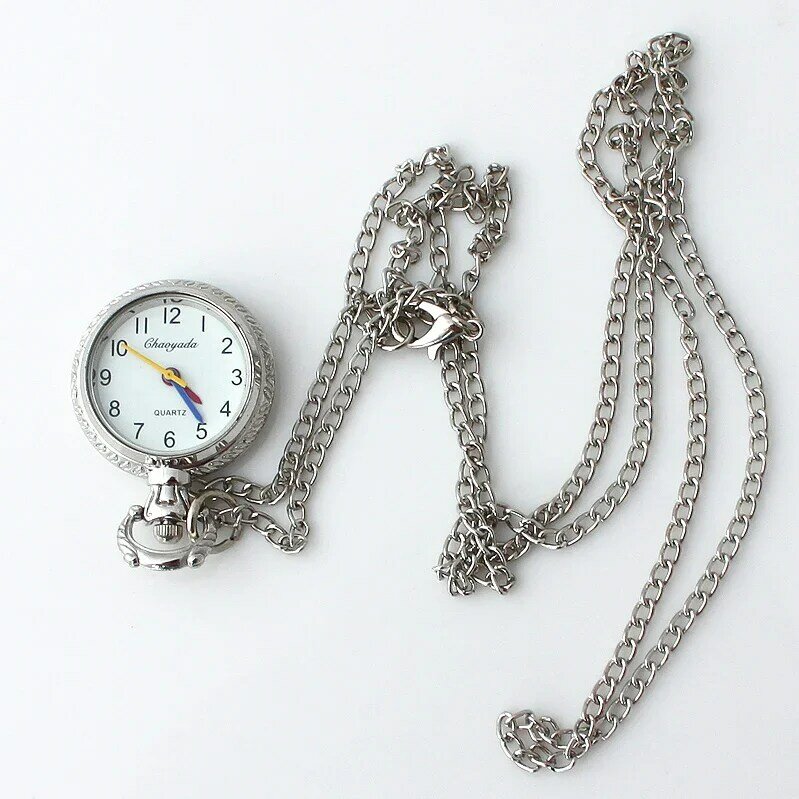 Ładny zegarek Mini metalowy łańcuszek kieszonkowy wisiorek zegarek naszyjnik zegarki kwarcowe na prezent torba zegarki kieszonkowe Fob