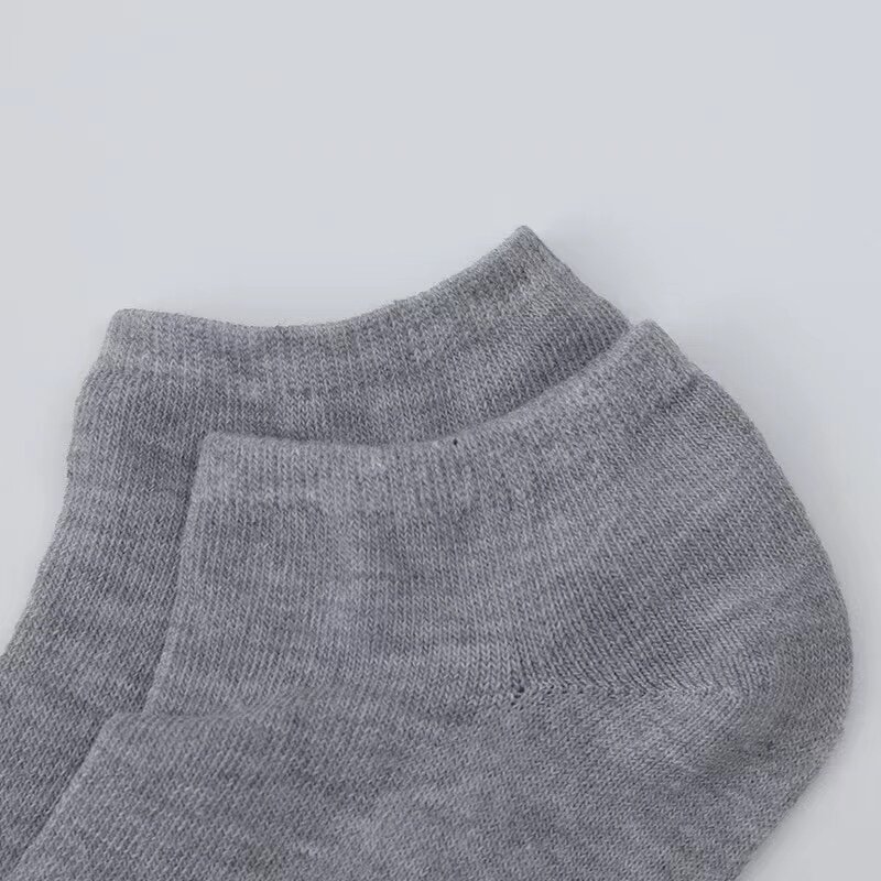 Calcetines tobilleros transpirables de algodón para mujer, medias deportivas cómodas de Color sólido, lote de 10 pares, venta al por mayor