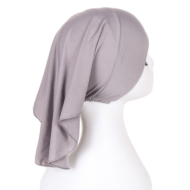 Soft Inner Hijab Caps para Mulheres Muçulmanas, Turbante Stretch, Chemo Cap, Underscarf Islam, Headband Feminino, Tubo Headcover