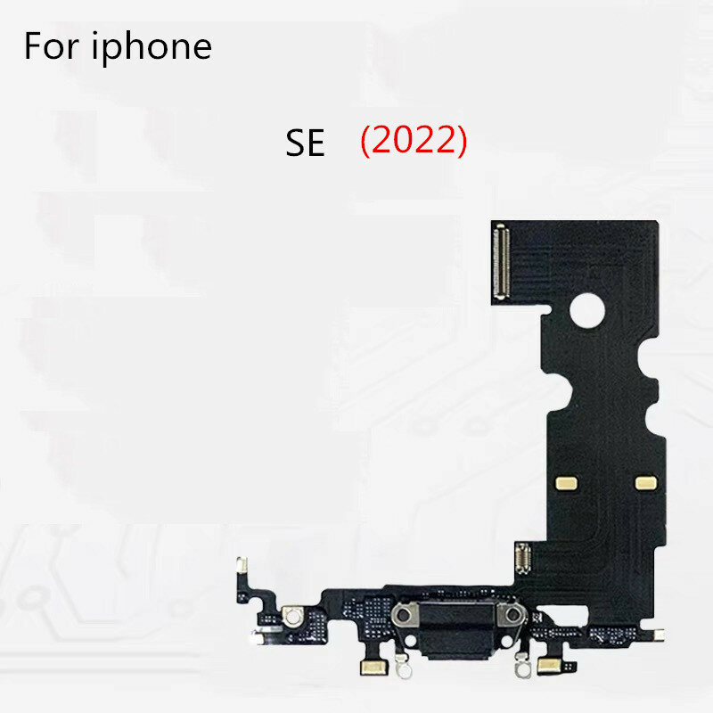 Alideao-charging flex cable for iPhone SE 2020 se 2022,charging connector,USB charging port repair,chargr dock part replace,1PCs