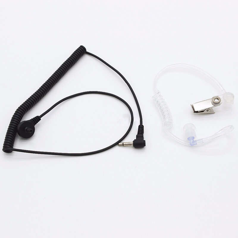 Receptor de auriculares de Radio de 2 vías, Protector de seguridad, altavoz usable, 3,5mm