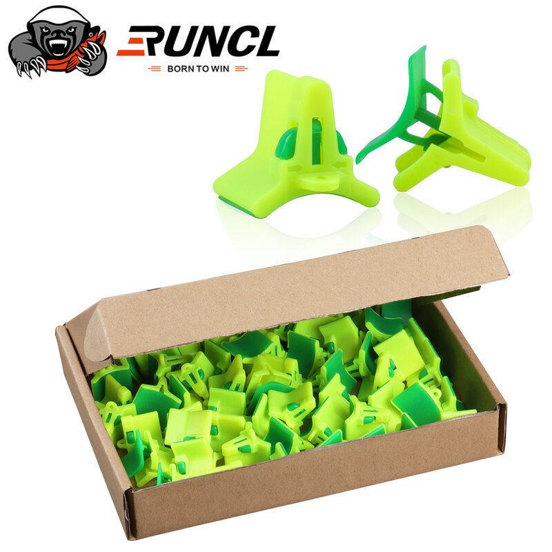 Runcl-軽量の安全フック,ネジ留め付きスリーブアクセサリー,耐久性,40または50個
