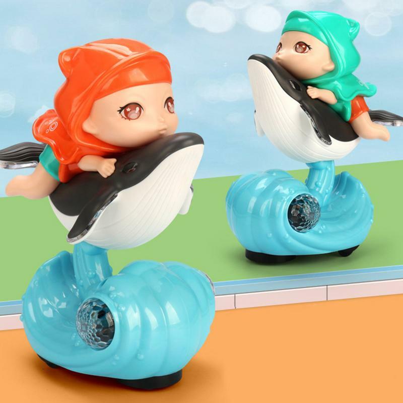 Light Up Interactive Whale Doll para crianças, Caminhando e se movendo, Brinquedo educativo eletrônico, Presente infantil, Aniversário