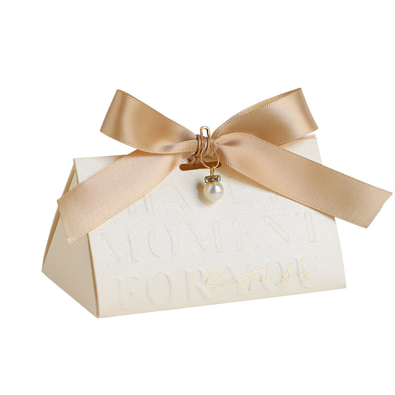 Свадебная коробка для конфет, коробка для конфет с ручкой, лента, жемчужный пакет для конфет, коробка для конфет, Подарочный пакет, коробка для подарков на день рождения, пустая коробка