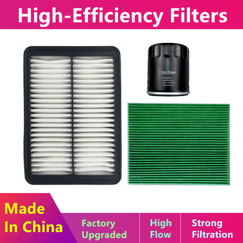 3pcs/Filter Pack For Qoros Model Young 1.5t 7 1.6t 1.8t/Oil, Air Cabin Filter/Auto Parts