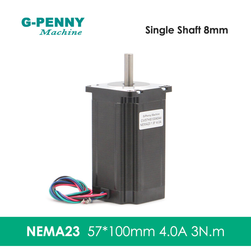 NEMA23 motor paso a paso CNC, máquina de grabado CNC, impresora 3D, 57x100mm, 3nm, 4A