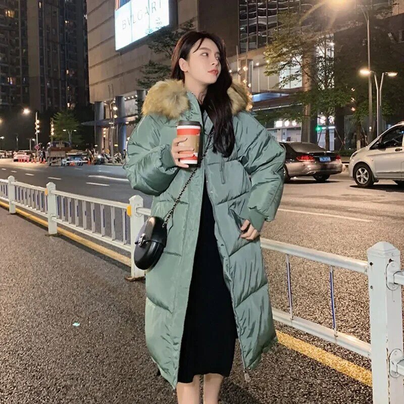 Abrigos y chaquetas de algodón para mujer, ropa de longitud media, versión coreana, servicio de pan Suelto