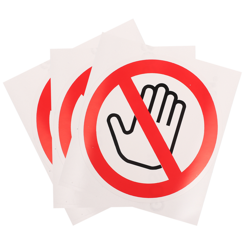 Non toccare l'adesivo non toccare le etichette di avvertimento adesivo non toccare l'adesivo del segnale di avvertimento