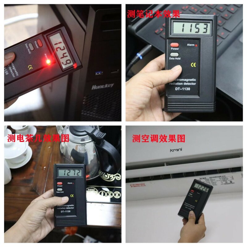 Detector de Radiação Eletromagnética Digital, Handheld Tester, medidor EMF, Ghost Hunting Equipment, DT1130, Novo, DT-1130
