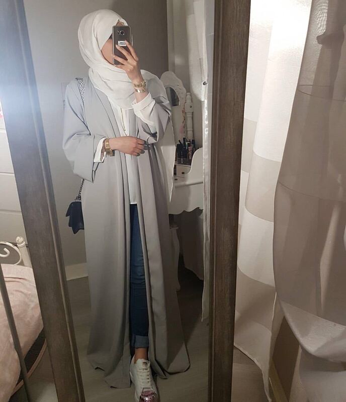 Новая абайя для мусульманской женщины пальто Длинная юбка женская абайя Дубай кардиган платье Повседневная Свободная однотонная абайя