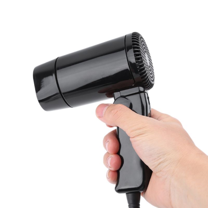 Portable 12V Car-styling Hair Dryer Hot Cold Folding Blower Window Defroster
