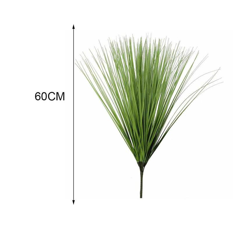 60cm Artificial Onion Grass Faux Pampas Grass Plants Tropical Plant Indoor Fake Reed Wheat Grass Outdoor For Living Room Decor
