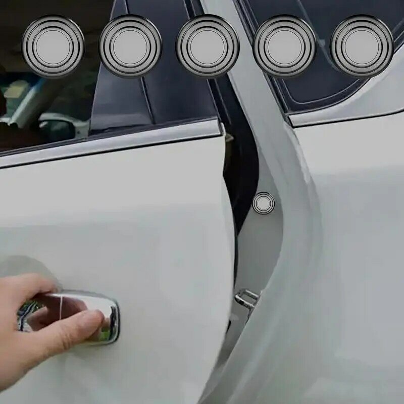 Naklejki antykolizyjne na podkładka silikonowa drzwi samochodu samoprzylepne zamykanie drzwi odporne na wstrząsy podkładki dźwiękoszczelna poduszka bufor Acc
