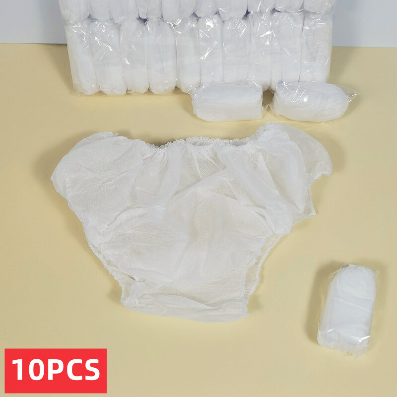 10 Stuks Non Woven Wegwerp Slipje Voor Vrouwen Mannen Zakenreizen Spa Wassen-Gratis Slips Menstruatie Ondergoed Voor Reizen hotel