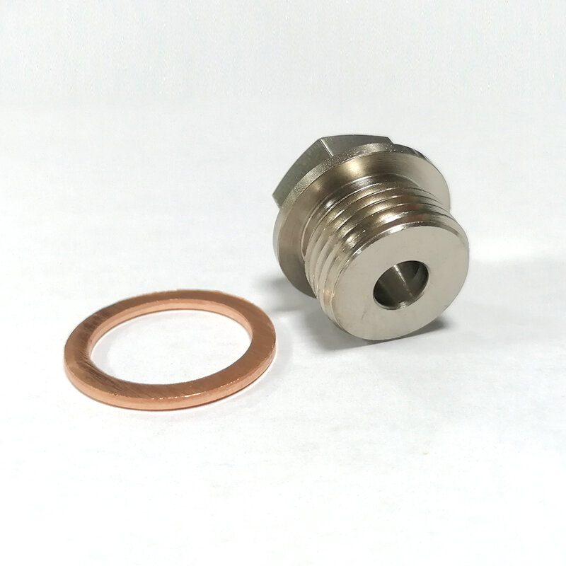 Adaptador do sensor de temperatura da exaustão m18x1.5 rpm 1/8npt e furo de 6.47mm