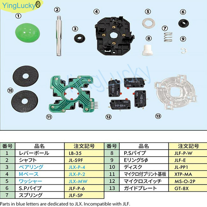 2023 najnowsza wersja oryginalna Japan SANWA Joystick JLX-TP-8YT-SK drążek arkadowy