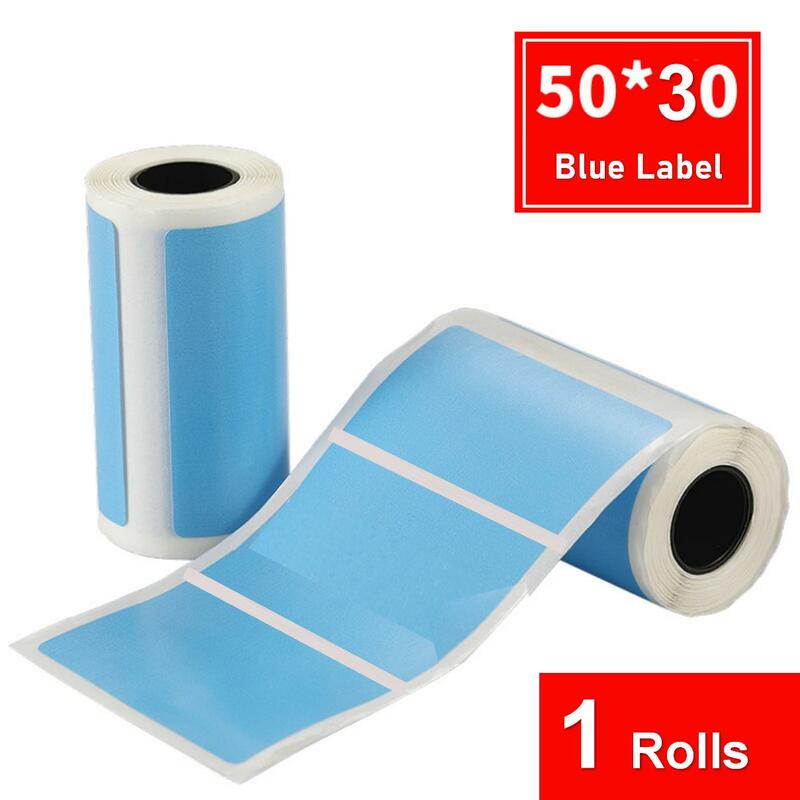 3 Rollen 50X30 50X40 Thermisch Papier Zelfklevende Sticker Etiket Papier Fotopapier Kleur Papier Voor Mini Printer Peripage Paperang Printer