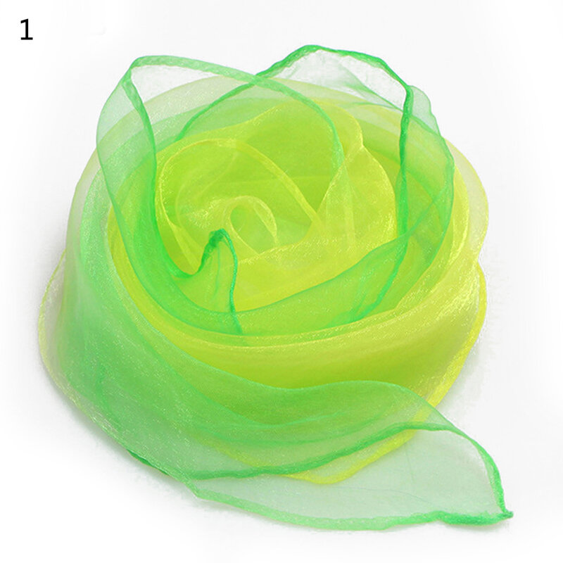 Solid Color Silk Scarves Women Fashion Korean Small Neckerchief Spring Summer Stage Performance Square Towel Scarf Dance Show