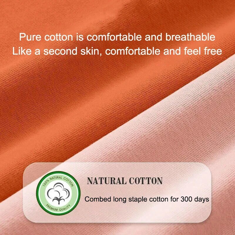 4PCS Cotton Menstrual Panties large flow postpartum water absorption leakproof briefs High Waist Plus Size Waterproof Briefs