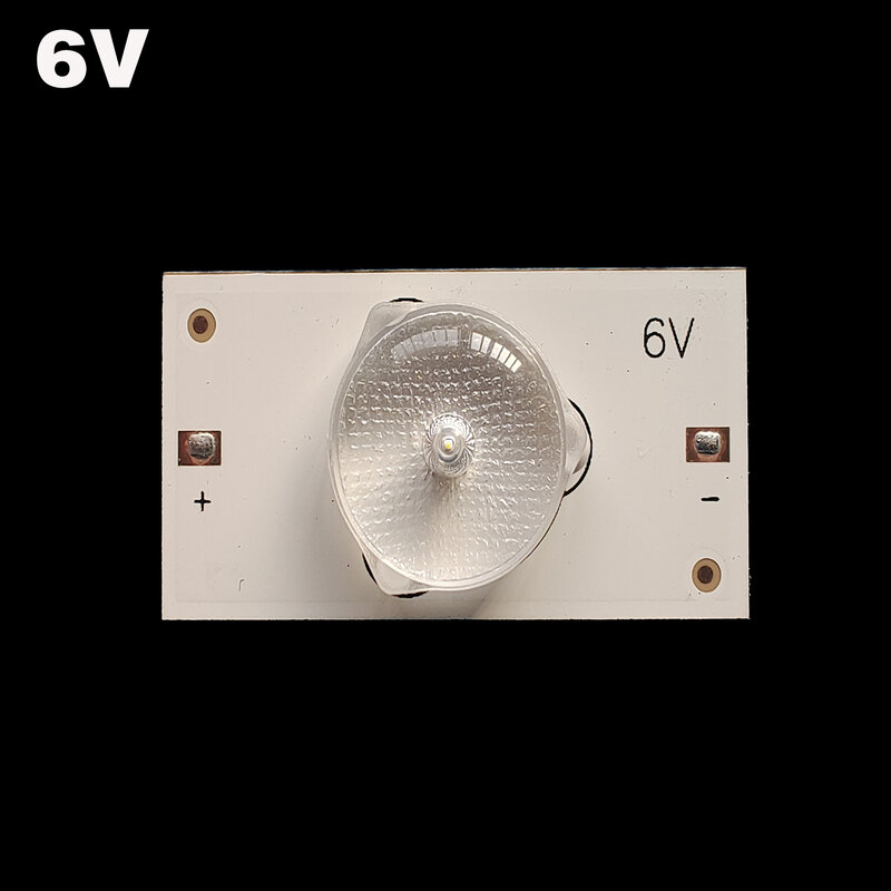 100PcsUniversal LED Backlight Strip 6V 3V SMD โคมไฟลูกปัด Optical Len Filter สำหรับ32-65นิ้ว LED TV ซ่อมบำรุงรักษาง่าย