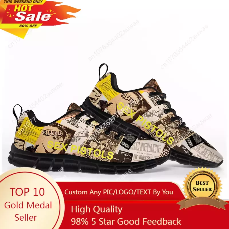 Sex Pistols Punk Rock Band Sports Shoes Mens Womens Teenager Kids Children Sneakers Casual Custom High Quality Couple Shoes