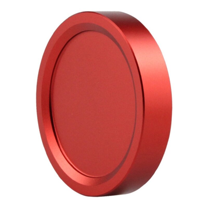 Datyson akcesoria do obiektywu całkowicie metalowa osłona przeciwpyłowa m48x0.75 mm czerwona etui dla kobiet