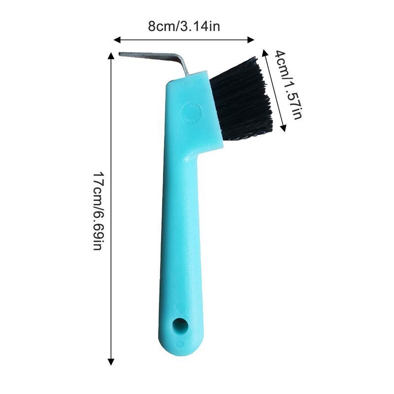 Horse Brush Kids 2 In 1 Horse Hoof Polish And Brushes Colorful Hoof Pick With Ergonomic Handle For Horse Cleaning And Grooming