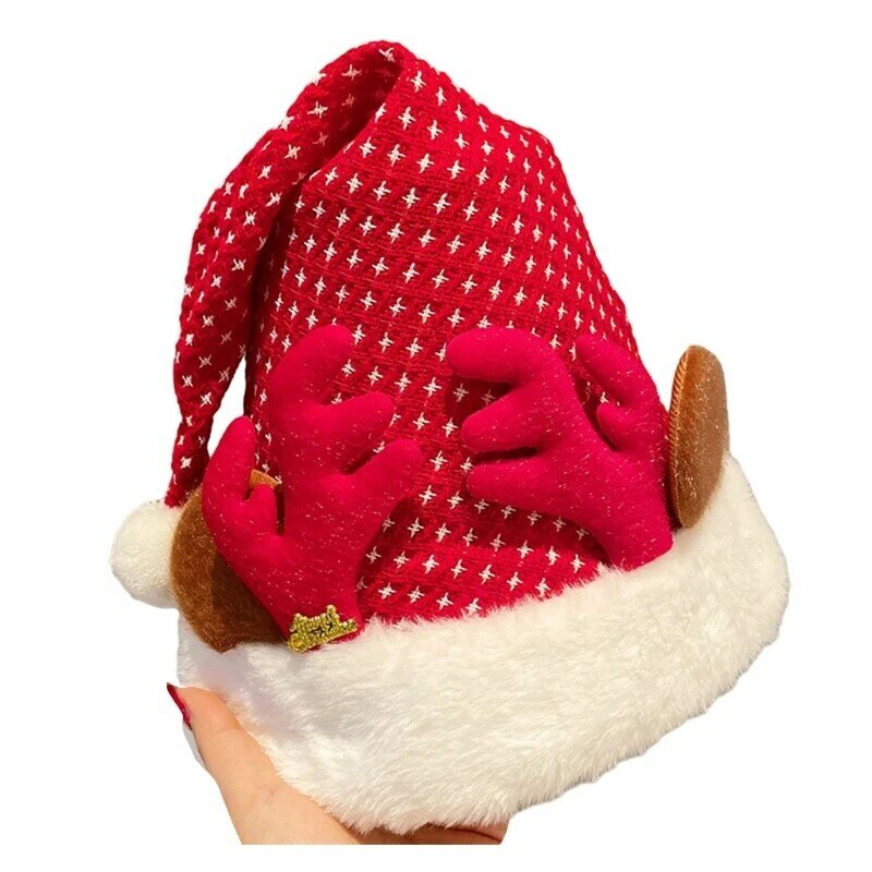 Cosplay Santa Hat Holiday Christmas Hat for Adult Unisex Multi Type Can Choose Christmas Hat for New Year Adult Teens