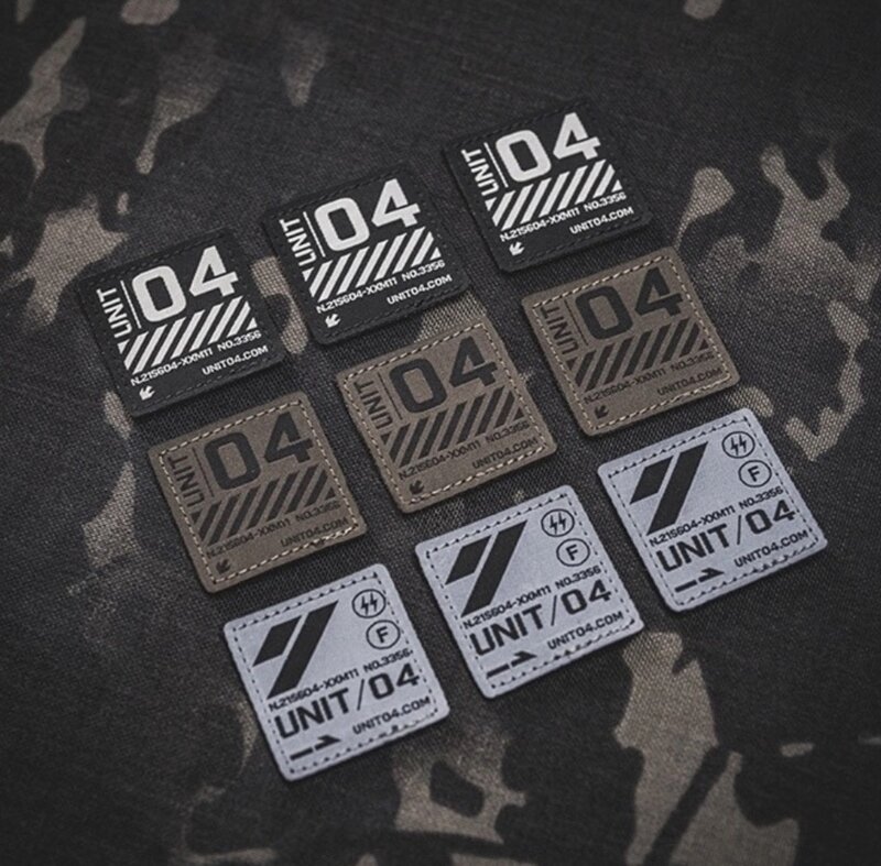 UNIT04 adesivi per Badge in stile tattico da campeggio all'aperto adesivi per la copertura del serbatoio del Gas da campeggio