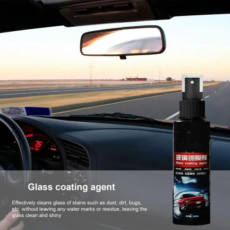 Antiappannamento da 120ml per parabrezza Spray antiappannamento per finestrini dell'auto agente di rivestimento antipioggia e nebbia per automobili agente idrofobo
