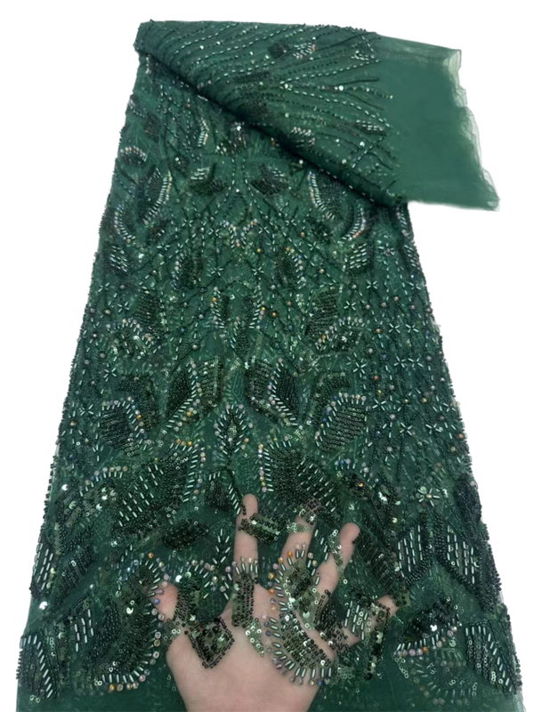 Lantejoulas africanas frisadas tecido de renda para o noivo costura, casamento nigeriano, bordado nupcial, tule francês, alta qualidade, luxo, 2024