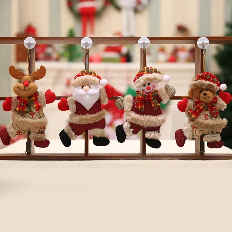 Adornos de Feliz Navidad DIY, regalo de Navidad, Papá Noel, muñeco de nieve, árbol colgante, muñeca de Feliz Año Nuevo, decoración colgante para el hogar, Noel Natal