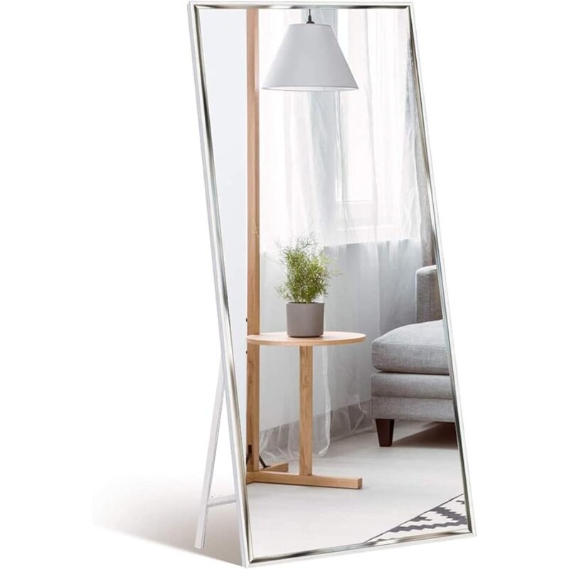 Full Length Mirror Floor Standing, Wall Mounted, Leaning, Decorative Bedroom Living Room Standup Wall Full Body Long Hanging